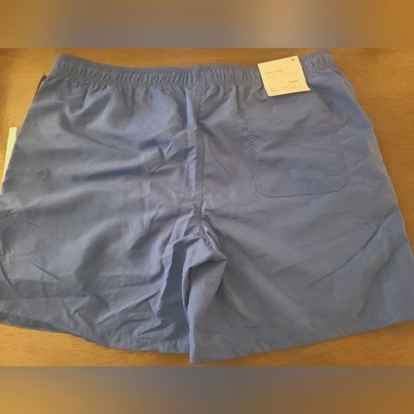 Goodfellow & Co. Blue Drawstring Waist Lined Swim Trunks - Picture 3 of 7